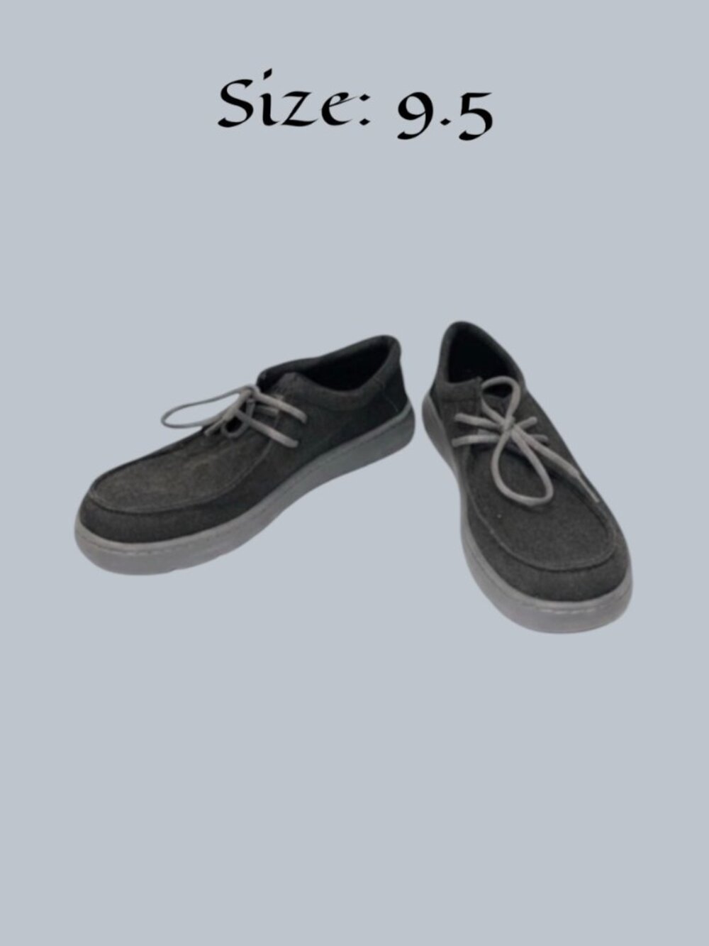 Ariat Canvas Stretch Hilo Charcoal Grey Shoes - Size 9.5